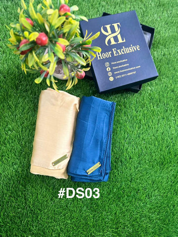 Pack of 2 - Premium Silk Satin Hijab – Soft, Elegant Scarf, Stole & Shawl for Girls and Women