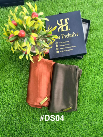 Pack of 2 - Premium Silk Satin Hijab – Soft, Elegant Scarf, Stole & Shawl for Girls and Women