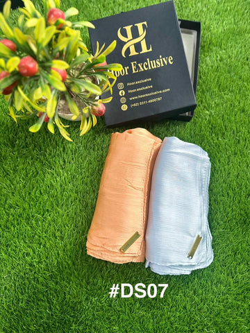 Pack of 2 - Premium Silk Satin Hijab – Soft, Elegant Scarf, Stole & Shawl for Girls and Women