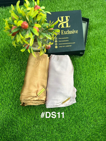 Pack of 2 - Premium Silk Satin Hijab – Soft, Elegant Scarf, Stole & Shawl for Girls and Women