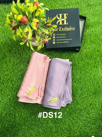 Pack of 2 - Premium Silk Satin Hijab – Soft, Elegant Scarf, Stole & Shawl for Girls and Women