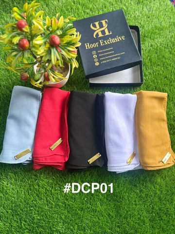 Bundle of hijab- chiffon georgette pack of 5 