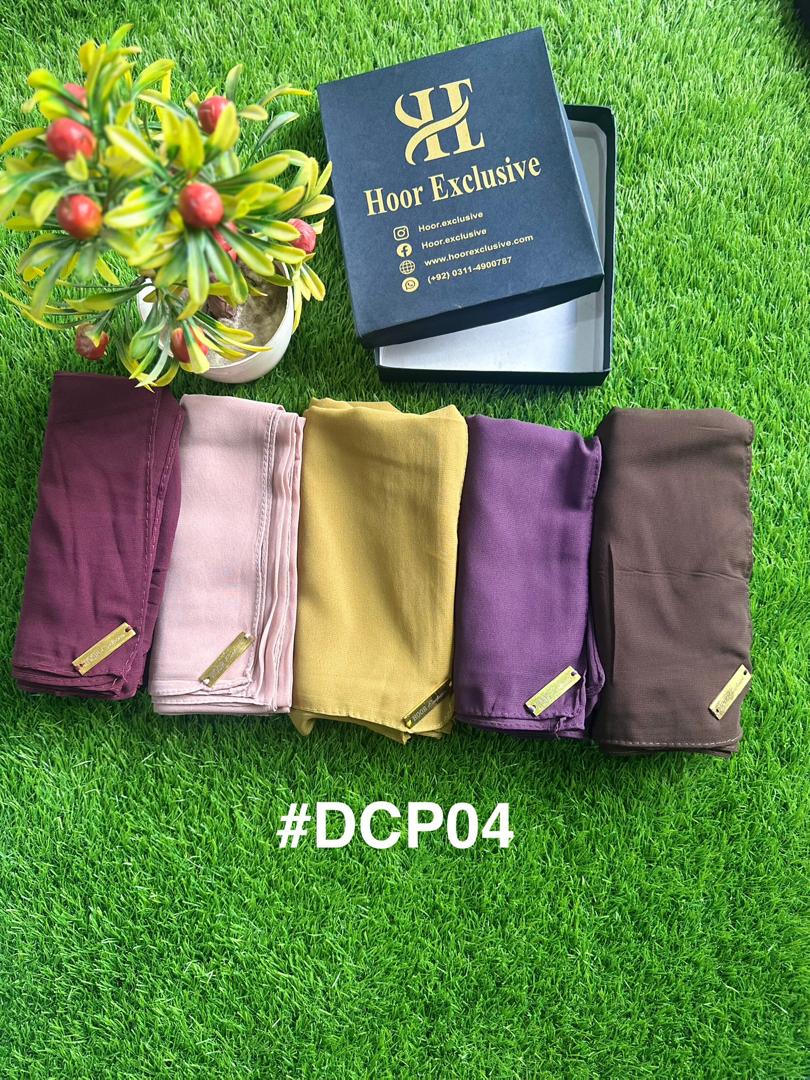 Bundle of hijab- chiffon georgette pack of 5 