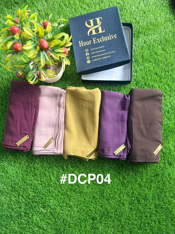 Bundle of hijab- chiffon georgette pack of 5 