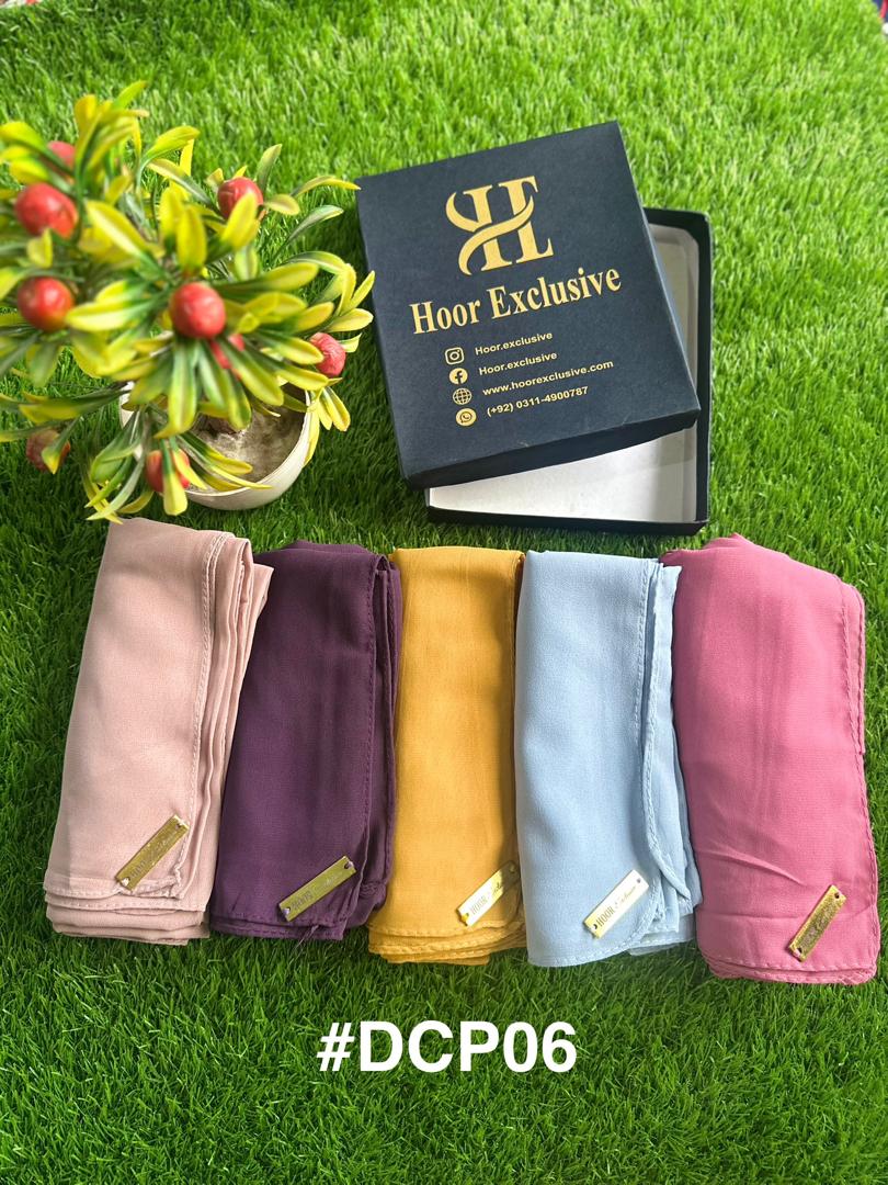 Bundle of hijab- chiffon georgette pack of 5 