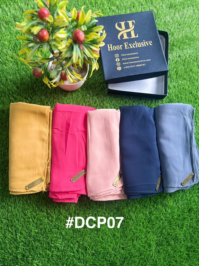 Bundle of hijab- chiffon georgette pack of 5 