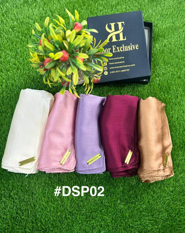 Bundle Of Hijab- Silk Satin-Pack of 5