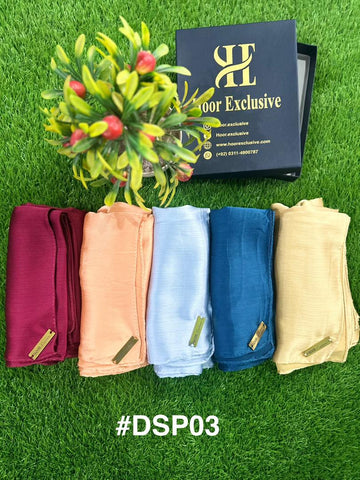 Bundle Of Hijab- Silk Satin-Pack of 5