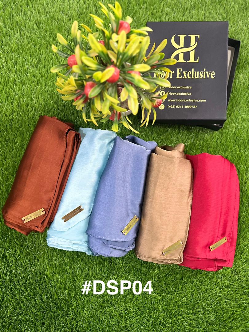 Bundle Of Hijab- Silk Satin-Pack of 5