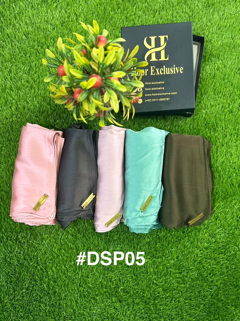 Bundle Of Hijab- Silk Satin-Pack of 5