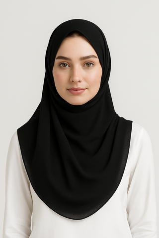 Georgette Chiffon Stole Scarf – Soft, Lightweight Hijab, Shawl & Wrap for Timeless All-Season Style