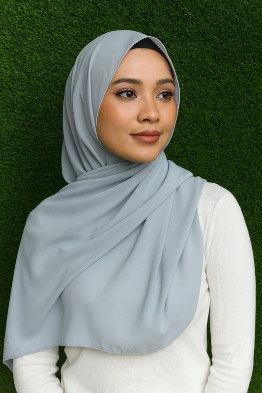 Georgette Chiffon Stole Scarf – Soft, Lightweight Hijab, Shawl & Wrap for Timeless All-Season Style