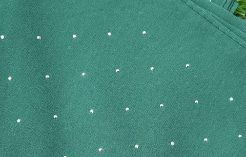 Georgette Chiffon Rhinestone Scarf – Soft, Lightweight Hijab, Shawl & Stole for All-Season Elegance