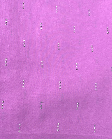 Georgette Chiffon Rhinestone Scarf – Soft, Lightweight Hijab, Shawl & Stole for All-Season Elegance