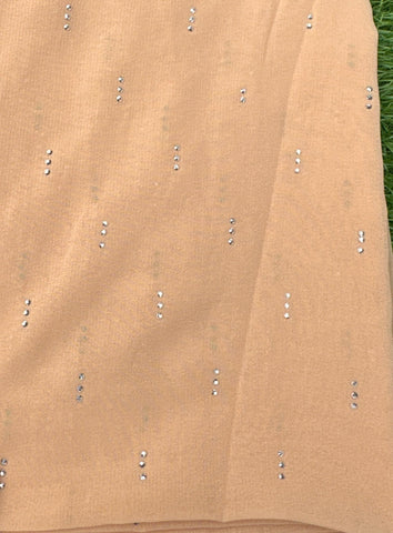 Georgette Chiffon Rhinestone Scarf – Soft, Lightweight Hijab, Shawl & Stole for All-Season Elegance