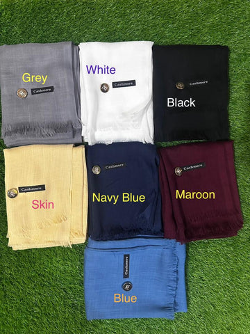 Cashmere Shawl Plain – Soft, Lightweight Scarf, Hijab & Stole for Women | All-Season Wear