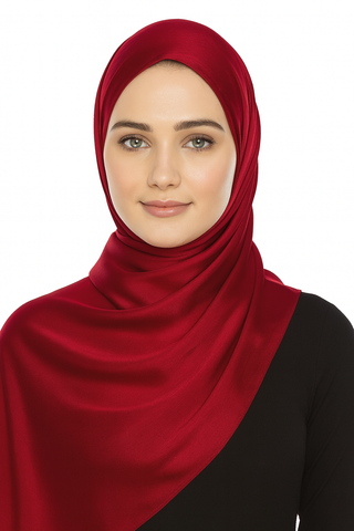 Silk Satin Matte Plain Premium Scarf, Hijab, Shawl – Multiple Solid Colours for Girls & Women- 28x70 Inches-All Season Wear