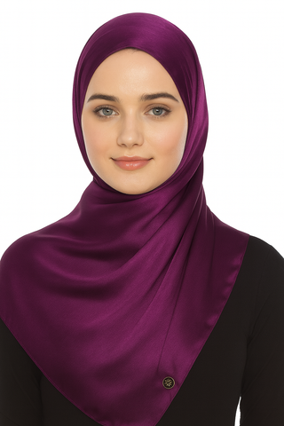 Silk Satin Matte Plain Premium Scarf, Hijab, Shawl – Multiple Solid Colours for Girls & Women- 28x70 Inches-All Season Wear