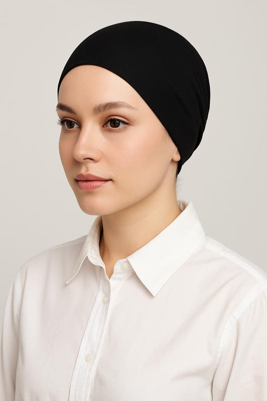 Pack of 3- Under Scarf Hijab Cap / Tube Band – Cotton Comfortable Inner Hijab for Girls & Women-Adjustable- Free Size