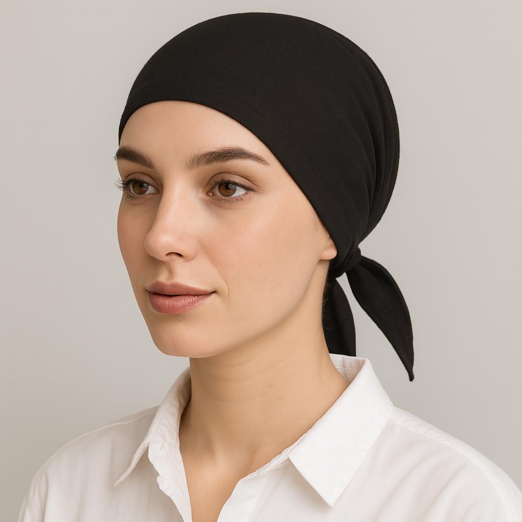Pack of 3 Under Scarf Tube Cap with Tie-Back – Inner Hijab for Girls & Women-Adjustable- Free Size