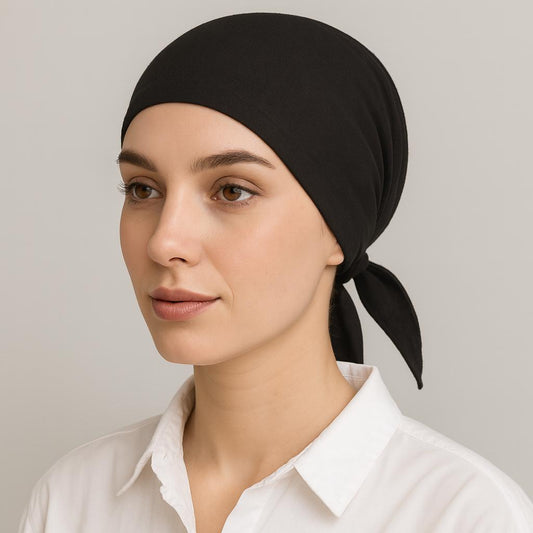Pack of 3 Under Scarf Tube Cap with Tie-Back – Inner Hijab for Girls & Women-Adjustable- Free Size