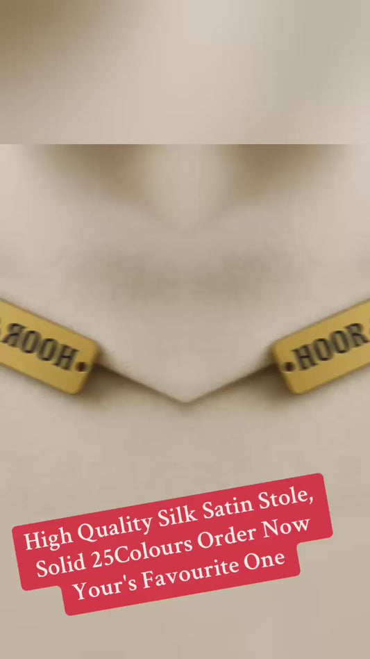 Pack of 2 - Premium Silk Satin Hijab – Soft, Elegant Scarf, Stole & Shawl for Girls and Women